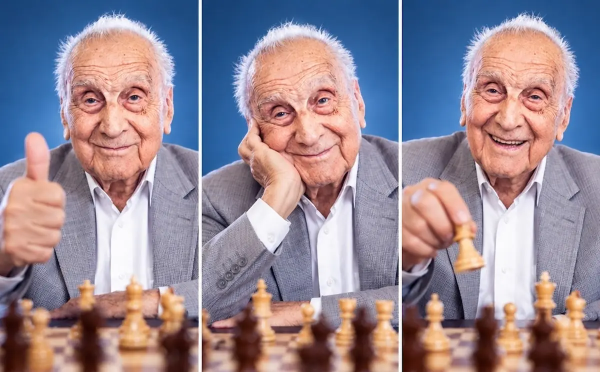 Manuel Álvarez, en el torneo homenaje por sus 105 años